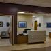 Hospital hallway with artwork