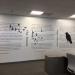 Writing on the Wall with Bird Silhouette