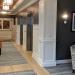 Hallway with hung art