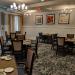 Dining area with art