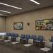 large seating area with artwork