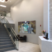 stairway with art