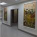 Doorway with large paintings