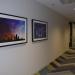 Hallway with art