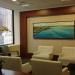 Large artwork on wall