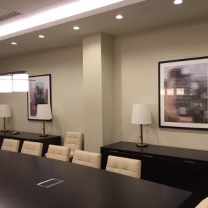 Conference room with artwork on wall